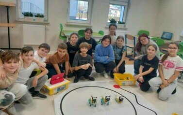 Klasa 5b w czasie zajęć