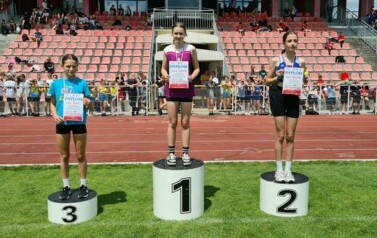 Maria Łukasik na podium