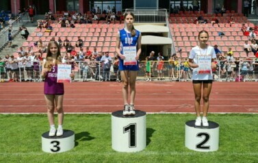 Milena Maj na podium