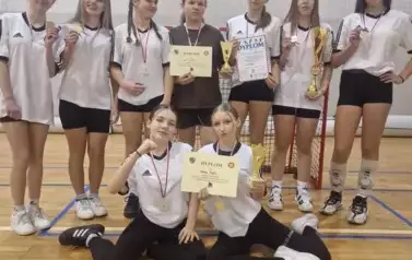 Drużyna Unihokeja z PSP nr2 w Staszowie