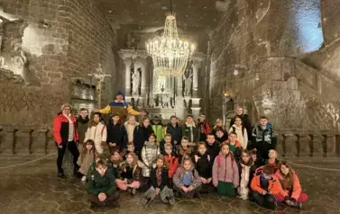 Zdjęcie grupowe klasy 2 a i 2 c