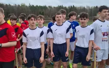 Chłopcy z rocznika 2010-2011 przed startem