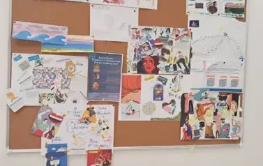 Plakaty, efekt pracy uczestniczek szkolenia