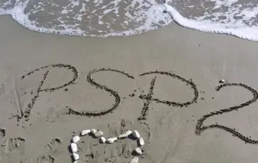 Napis na piasku PSP2