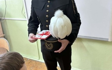 Podziękowania dla przedstawiciela kopalni siarki