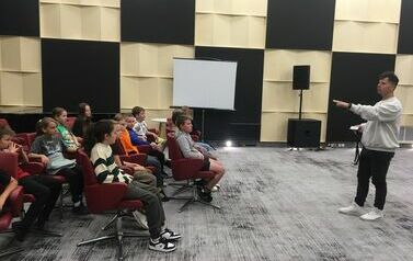 Studio w kt&oacute;rym są nagrywane słuchowiska i koncerty