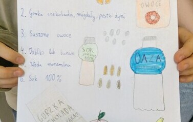 Plakat zachęcający do zdrowego odżywiania