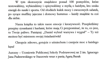Wstęp do szkolnej książki kucharskiej
