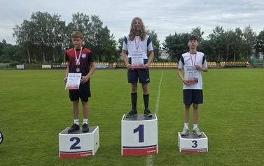 Najlepsi w skoku wzwyż na podium
