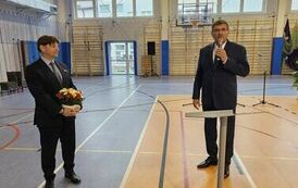 Przem&oacute;wienie p. Jerzego Jabczugi &ndash; dyrektora Zespołu Szk&oacute;ł im. Stanisława Staszica w Staszowie