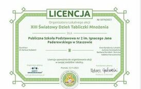 Certyfikat dla szkoły w języku polskim 