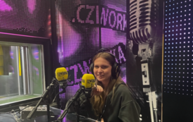 Milena w roli prezenterki radiowej (Centrum Edukacji Medialnej Polskiego Radia w Warszawie)