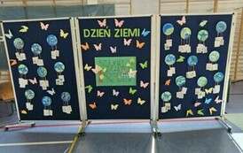 Dekoracja - plansza okolicznościowa na Dzień Ziemi