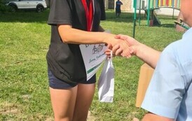 Lena odbiera gratulacje