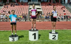 Maria Łukasik na podium