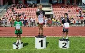 Ignacy Belusiak na podium