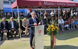 Przem&oacute;wienie burmistrza Miasta i Gminy Stasz&oacute;w dr. Leszka Kopcia