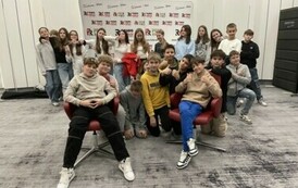 Zdjęcie grupowe w Radiu Kielce
