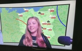 Martyna prowadzi prognozę pogody