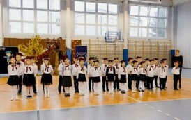 Recytacja wiersza przez klasę 1 b