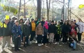 Rajd pieszy do Golejowa klasy 5 c i 5 b