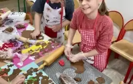 Radość podczas zajęć cukierniczych