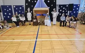 Szopka betlejemska, postać Maryi oraz J&oacute;zefa