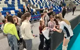 Spotkanie z zawodniczkami po meczu