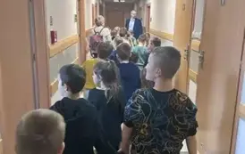 Zwiedzanie przez uczni&oacute;w sekretariat&oacute;w wydział&oacute;w sądowych