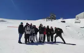 Grupa na Glacier 3000
