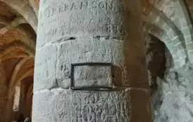 Autograf Byrona na zamku Chateau de Chillon