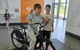 Janek i Adaś w Centrum Da Vinci