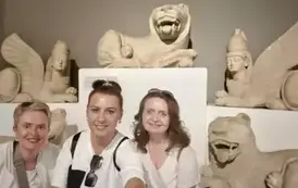 Uczestniczki kursu w Muzeum Cypryjskim w Nikozji