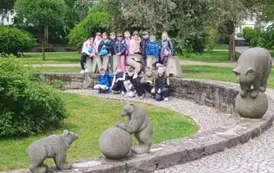W Parku Kopczyńskiego w Wiśle