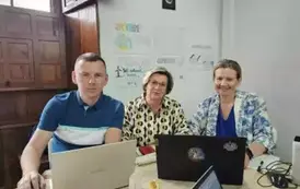 Uczestnicy podczas pracy na szkoleniu