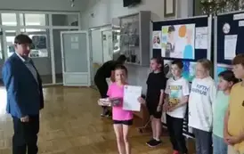 Dyplom za zajęcie II miejsca w Powiatowym Konkursie Plastycznym Nie pal przy mnie proszę
