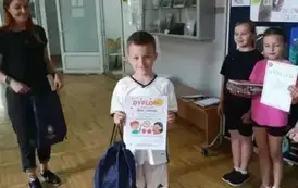 Dyplom za zajęcie II miejsca w konkursie plastycznym