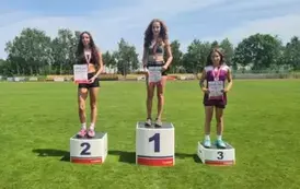 Lena Golonka na podium
