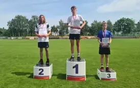 Mikołaj Wojtasik na podium