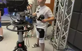 Igorowi podoba się praca operatora kamery