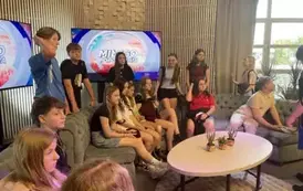 Uczniowie na planie programu Miłego popołudnia
