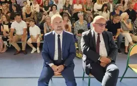 Goście  M. Myśliwiec i J. Sk&oacute;rski