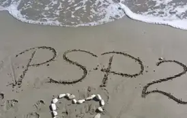 Napis na piasku PSP2