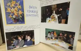 Strony z kroniki szkoły - Święto Edukacji Narodowej
