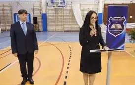 Opiekunka poczt&oacute;w Katarzyna Adamczyk podczas przem&oacute;wienia