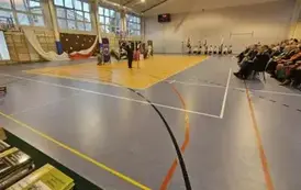 Widok na halę sportową podczas uroczystości