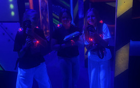 Uczennice podczas rywalizacji w Laser Space