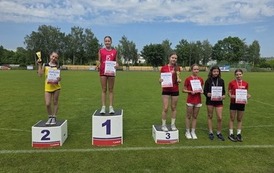 Sześć najlepszych dziewcząt w klasyfikacji indywidualnej