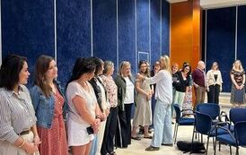 Uczestnicy kursu podczas zajęć