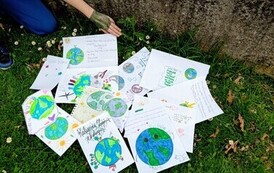 Listy uczni&oacute;w przygotowane z okazji Dnia Ziemi